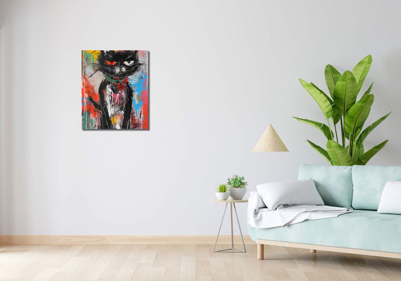 Obraz 50x60cm Gburowaty Kiciak zdjęcie 2