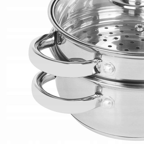 GARNEK do gotowania NA PARZE indukcja garnek ze stali nierdzewnej 2L Sano na Arena.pl