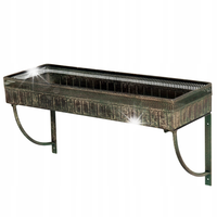 PÓŁKA METALOWA WISZĄCA LOFT RETRO ZIELONA DO SALONU KUCHNI ŁAZIENKI 56cm