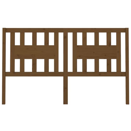 Wezgłowie łóżka, miodowy brąz 206x4x100 cm, lite drewno sosnowe na Arena.pl