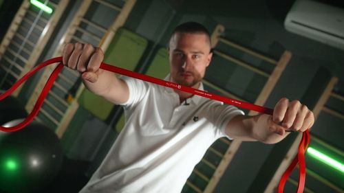 Zestaw 3 Gum Oporowych do Ćwiczeń z Uchwytem Gratis - Power Band ALPHA na Arena.pl