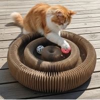 Zolux Chatouille Drapka Tekturowa Składana Podwójna Z Piłkami I Kocimiętką