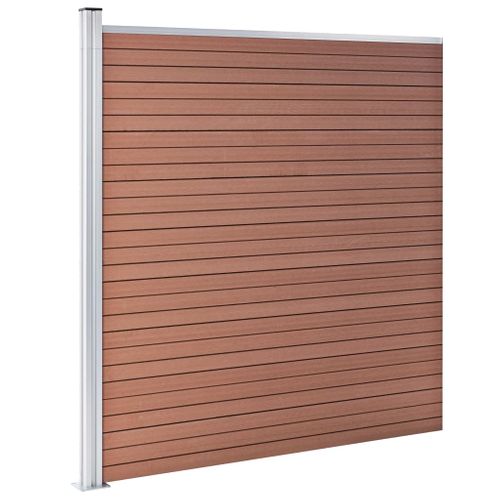 OGRODZENIE PŁOT DO OGRODU WPC BRĄZOWE 699x186cm na Arena.pl