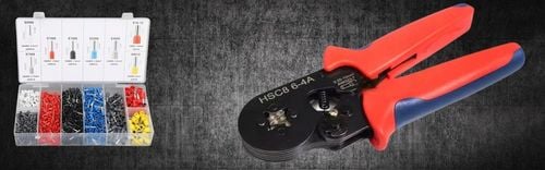 PRASKA ZACISKARKA DO KONEKTORÓW KOŃCÓWEK KABLI PRZEWODÓW + 1200 SZT na Arena.pl