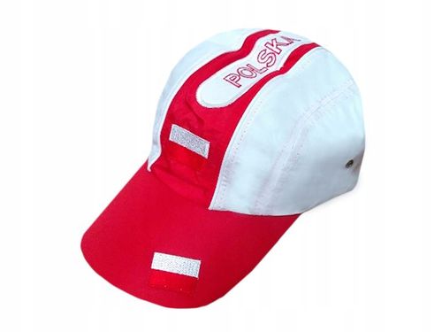 czapka z daszkiem biało-czerwona  POLSKA na Arena.pl