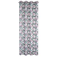 Zasłona na przelotkach zaciemniająca w kwiaty SIMONA 140X250 wielokolorowa
