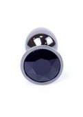 Plug-Jewellery Dark Silver Plug- Black