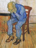 Plakat 60x80cm  At Eternity's Gate, Van Gogh Vintage do Salonu