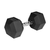 Hantel żeliwny gumowany sztangielka hantla HEX 20 kg Rebel hexagonalne