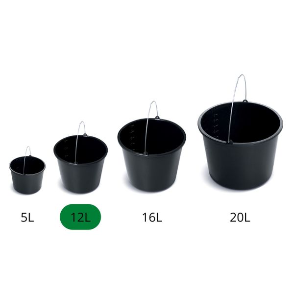 3x wiadro budowlane gospodarcze 2x20L + 12L zdjęcie 5