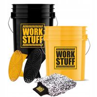 WORK STUFF Zestaw wiader do mycia auta z separatorami i rękawica STORM mitt