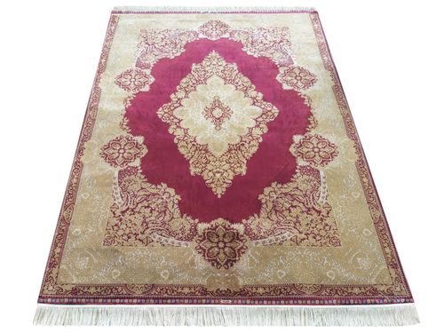Dywan Ekskluzywny Qum Silk 02 Red 160 x 230 cm czerwony na Arena.pl