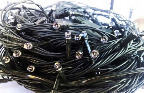 Lampki choinkowe LED 500 8 programów dodatkowe gniazdo multikolor na Arena.pl