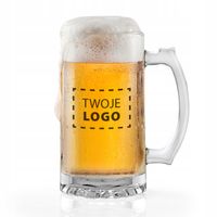 KUFEL NA PIWO + dowolna personalizacja LOGO w kolorze