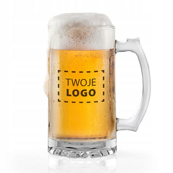 KUFEL NA PIWO + dowolna personalizacja LOGO w kolorze zdjęcie 1