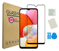 Szkło do SAMSUNG GALAXY A14 5G ochrona na ekran 5D czarna ramka hartowane