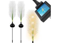 2x lampa ogrodowa solarna led trawa pampasowa świecąca pochodnia