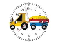 30X30CM ZEGAR TRAKTOR PRZYCZEPĄ OBRAZ DREWNO