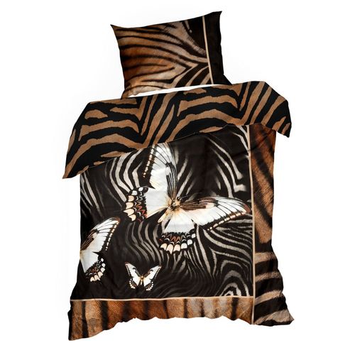 Pościel 160x200 + 2x70x80 brąz Eva Minge makosatyna luksusowa jakość na Arena.pl