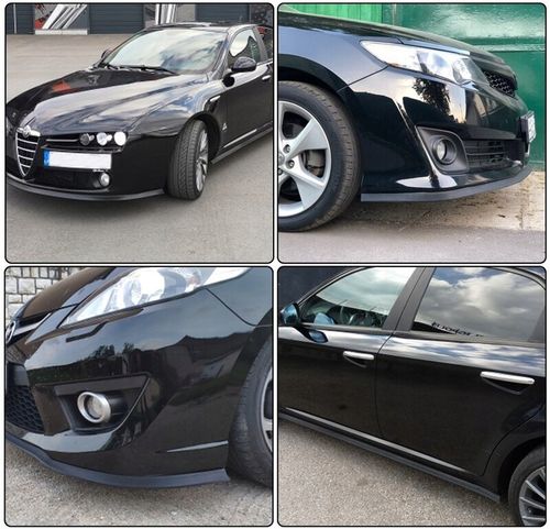 UNIWERSALNA dokładka zderzaka przedniego spoiler GUMOWA 2,5m SPOJLER OSŁONA na Arena.pl