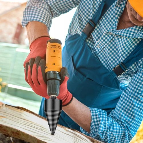 Świder do Drewna Opałowego Wiertło Stożek Łuparka 32 mm 42 mm + Rękawiczki na Arena.pl