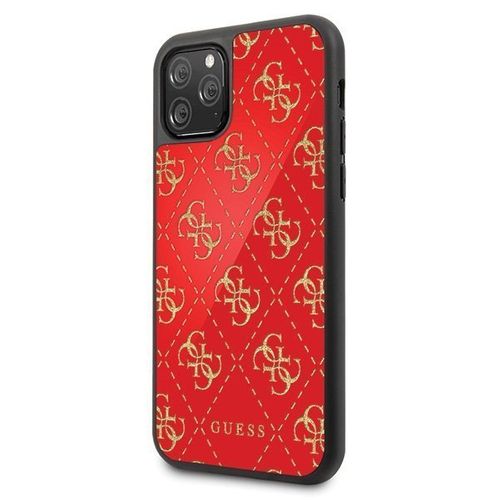 Etui Case GUESS HARD CASE 4G DOUBLE LAYER GLITTER IPHONE 11 CZERWONY na Arena.pl