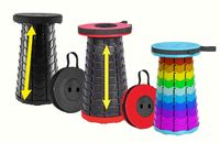 Krzesło turystyczne składane krzesełko teleskopowe SMARTY wędkarskie