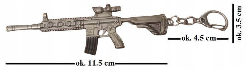 Breloczek PLAYERUNKNOWN'S BATTLEGROUNDS CS Karabin M416 Luneta Delta Force zdjęcie 9