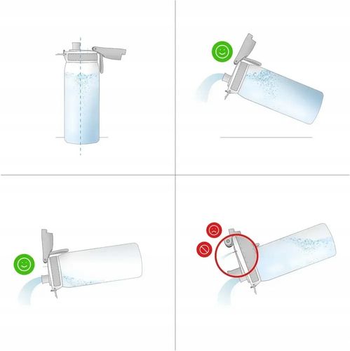 Niebieski Bidon na wodę dla chłopca do szkoły na wycieczkę ATEST ION8 x4 na Arena.pl