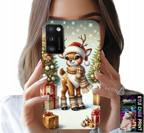 ETUI DO XIAOMI POCO M3 - RENIFER, WZORY BOŻONARODZENIOWE + SZKŁO na Arena.pl