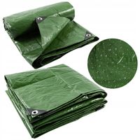 Plandeka Mocna Mrozoodporna UV Wodoodporna 120g Zielona 2x6