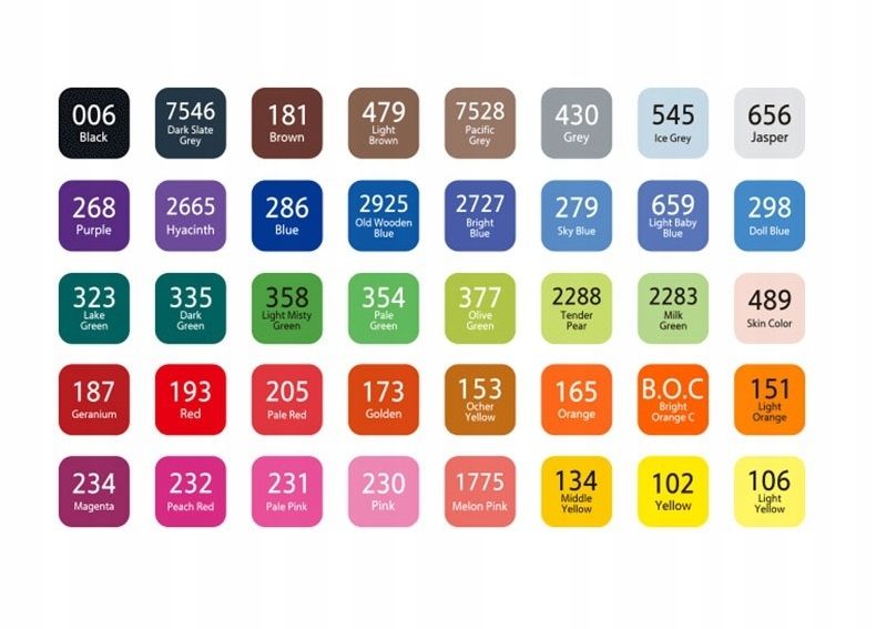 Marker artystyczny alkoholowy dwustronny 40k zdjęcie 2