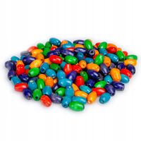 Drewniane koraliki OLIWKA 7x10mm 150szt. ciemny