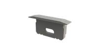 szara zaślepka z otworem GLG2 endcap grey with hole