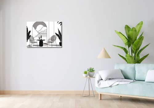 Obraz 70x50cm Relaks w Monochromie na Arena.pl