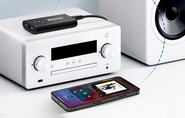 Blitzwolf Transmiter Odbiornik BT Bluetooth 5.2 2 Tryby Pracy TX RX zdjęcie 5
