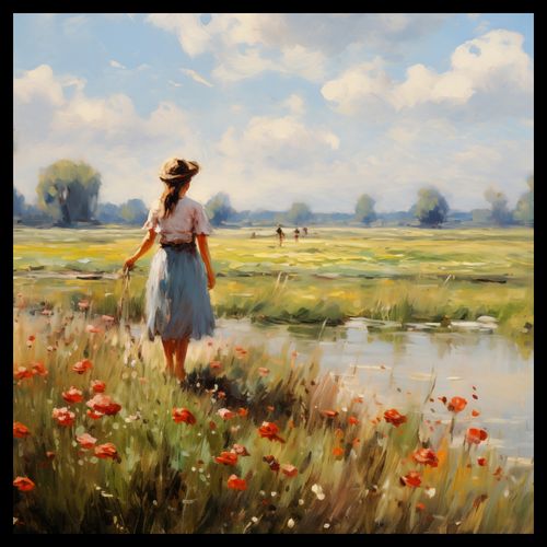 Plakat 60x60cm Wiejski Spokój na Arena.pl