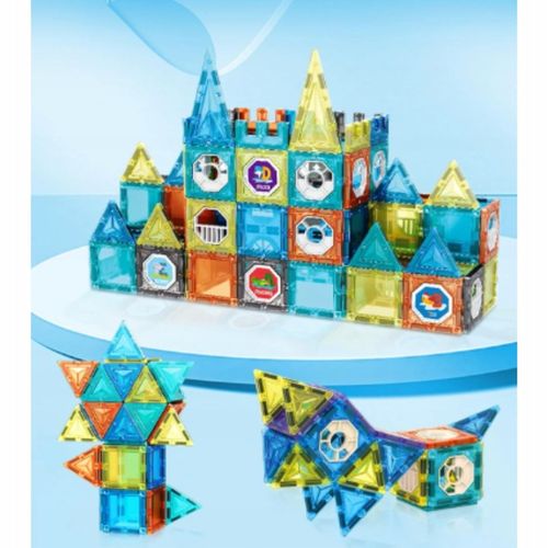 KLOCKI MAGNETYCZNE DLA DZIECKA 3D EDUKACYJNE DUŻE SMART TOR KULKOWY 138EL na Arena.pl