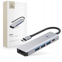 HUB ADAPTER ROZGAŁĘZIACZ ROZDZIELACZ USB-A 3.0 USB-C TYPE-C DO KOMPUTER