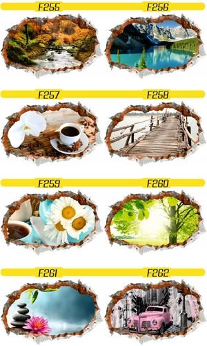 Naklejka efekt 3D czerwone maki duży wybór wzorów na Arena.pl