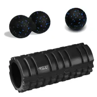 Walek do masazu pleców roler gładki fitness Podwójna piłka duoball Zestaw