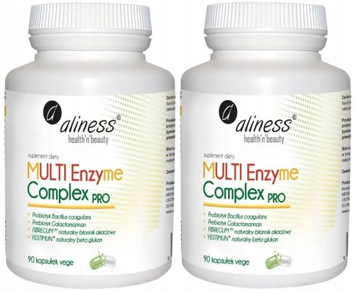 Aliness MULTI Enzyme Complex PROBIOTYK ENZYMY TRAWIENNE VEGE 90k na Arena.pl