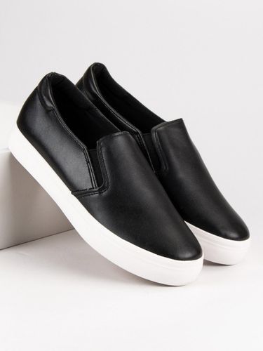 CZARNE TRAMPKI SLIP ON Rozmiar - 40 na Arena.pl