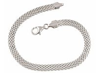 GRUBA ELEGANCKA SREBRNA BRANSOLETA BISMARCK 8MM 18CM