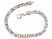 GRUBA ELEGANCKA SREBRNA BRANSOLETA BISMARCK 8MM 20CM