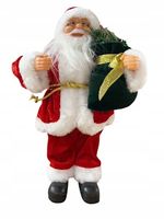 ŚWIĄTECZNY ŚWIĘTY MIKOŁAJ STOJĄCY FIGURKA OZDOBA 30 CM Z WORKIEM PREZENTÓW