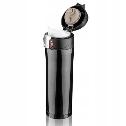 KUBEK TERMICZNY TERMOS NA KAWĘ HERBATĘ DO SAMOCHODU 440 ml PREZENT CZARNY na Arena.pl