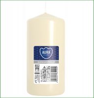 Świeca walec BISPOL 20H 10CM SW50/100 KREMOWA ECRU