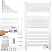 Grzejnik łazienkowy elektryczny Cronos 500 W 550 x 1020 mm biały