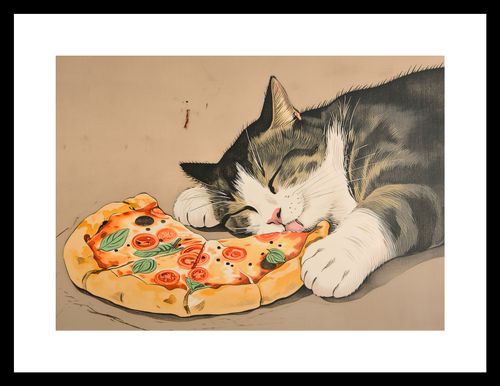 Plakat 29,7x21cm Pizza Dla Kota na Arena.pl